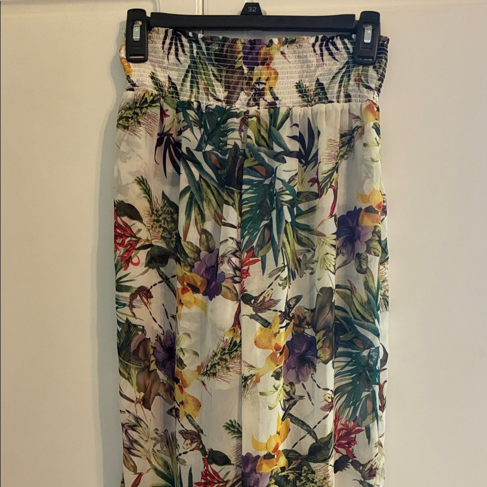 Floral Tropical Maxi Skirt